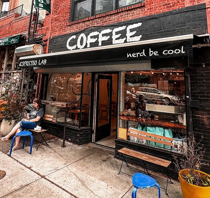 nerd be cool coffee shop in Brooklyn