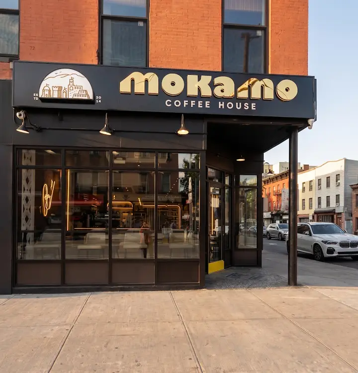 Mokamo coffee shop in Brooklyn