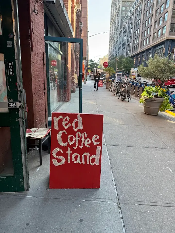Red Coffee Stand detail