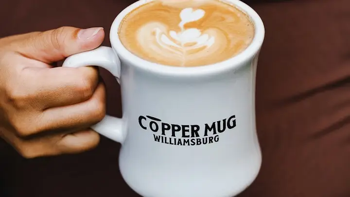 Copper Mug Coffee detail