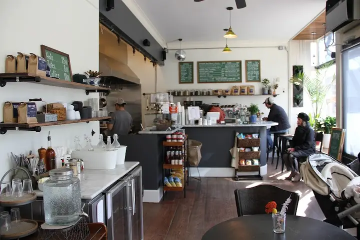 Daytime coffee shop in Brooklyn